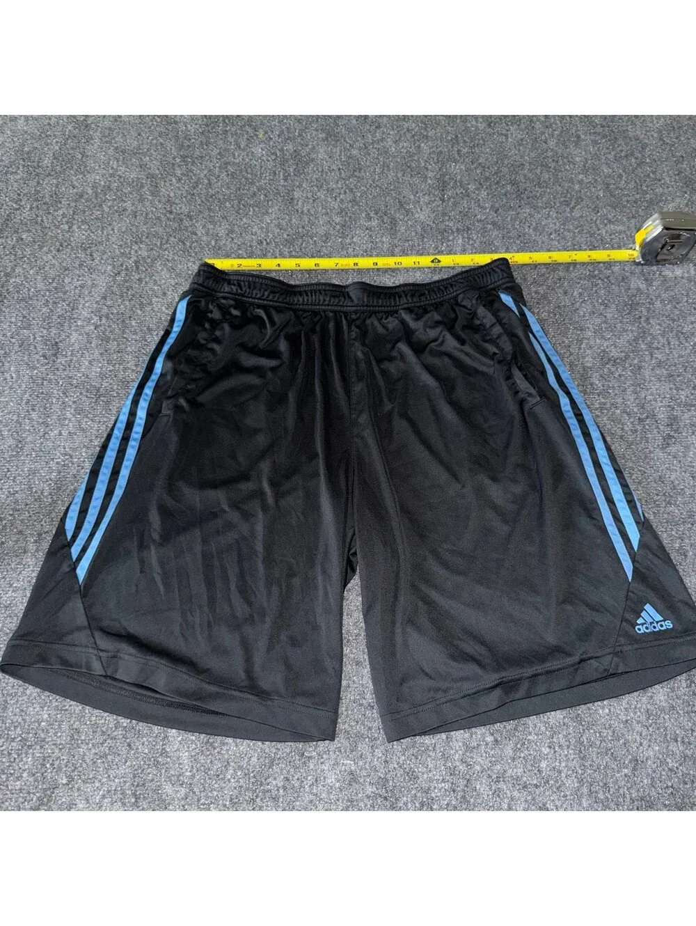 Adidas Blue Stripe Baggy Athletic Shorts Mens LG Vtg y2k 90s Rare